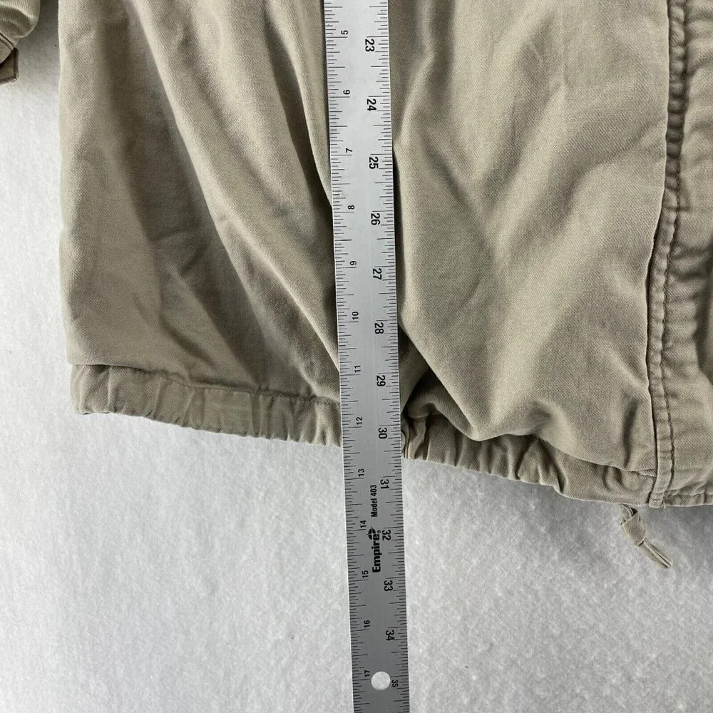 Garnet Hill Coat Women's Sz Brown Hooded Full Zipped Sherpa Fleece Lined Parka - Picture 5 of 13